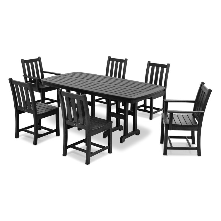 POLYWOOD Traditional Garden 7 Piece Dining Set Reviews Wayfair